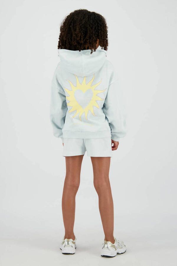 Raizzed hoodie met backprint lichtblauw - Foto 2