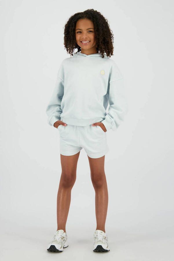 Raizzed hoodie met backprint lichtblauw