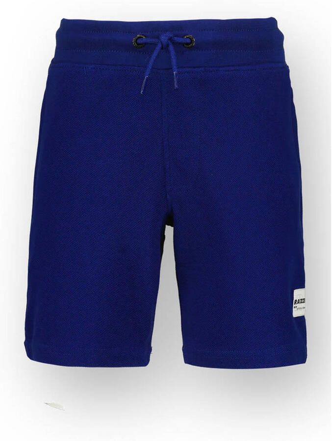 Raizzed relaxed regular waist casual short donkerblauw met textuur
