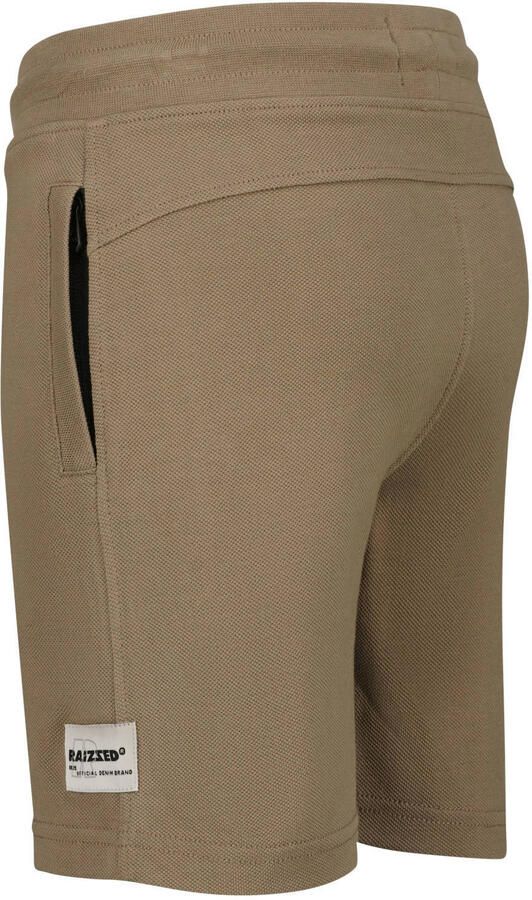 Raizzed relaxed regular waist casual short zand met textuur - Foto 3