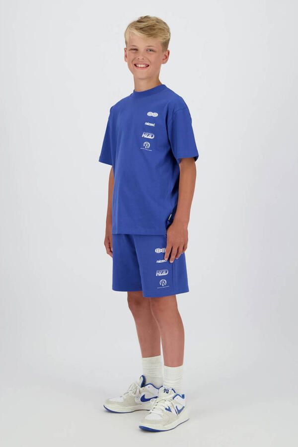 Raizzed relaxed regular waist sweatshort blauw - Foto 3