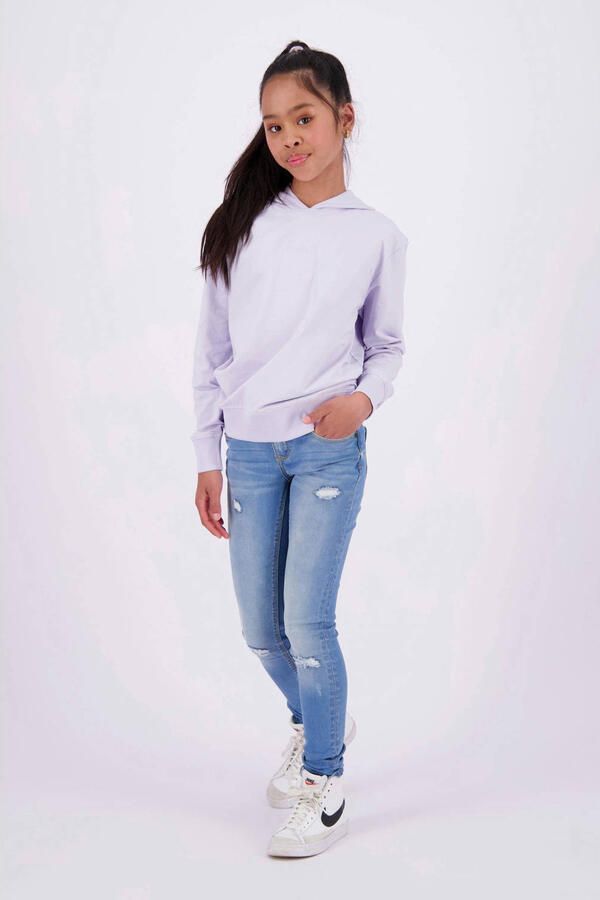 Raizzed skinny jeans Chelsea Crafted met slijtage mid blue stone Blauw Meisjes Stretchdenim 128 - Foto 2