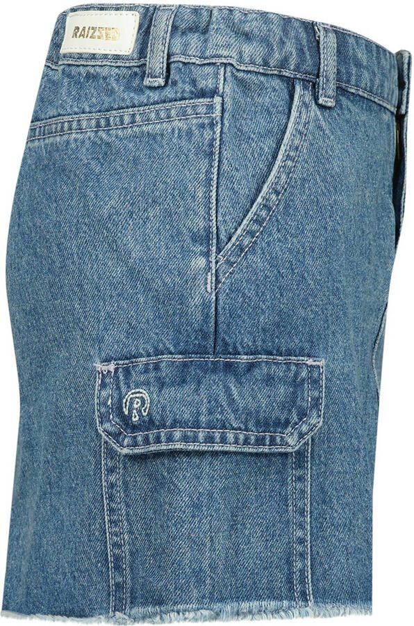 Raizzed spijkerrok Georgia mid blue stone Blauw Meisjes Denim Effen 128 - Foto 2