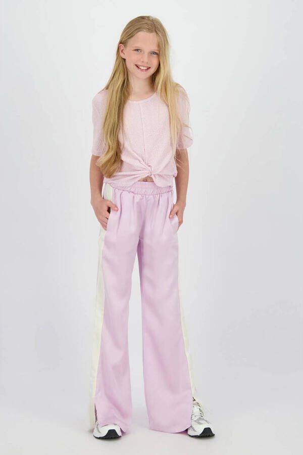 Raizzed straight regular waist casual broek lila