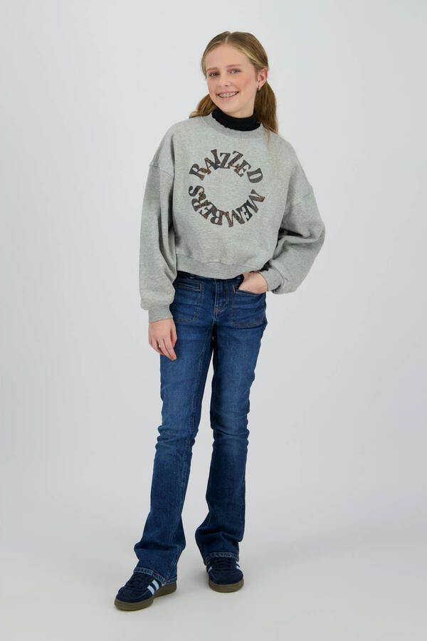 Raizzed sweater grijs melange