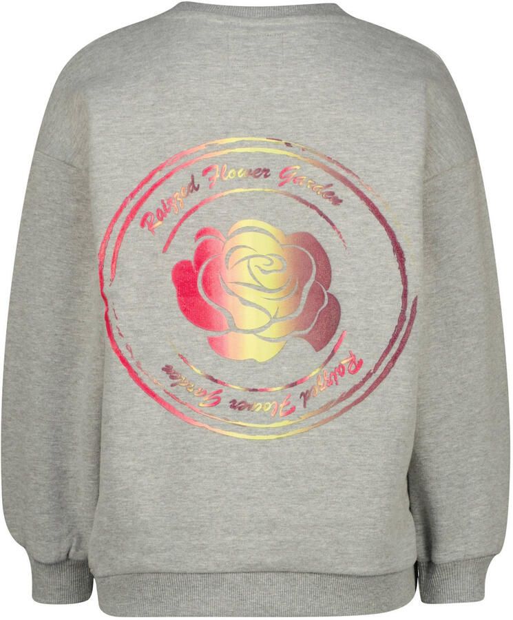 Raizzed sweater met backprint grijs - Foto 2