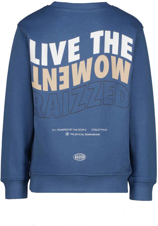 Raizzed sweater met backprint blauw - Foto 2