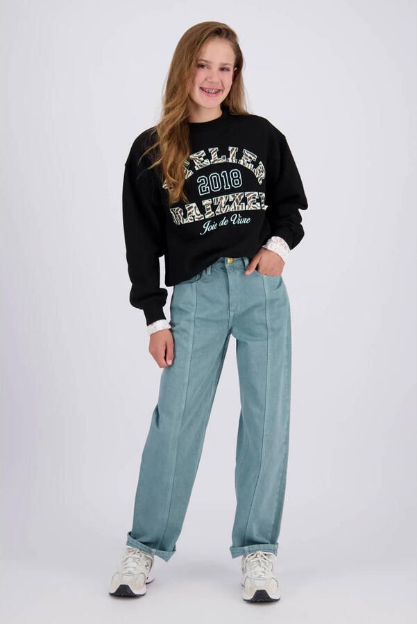 Raizzed sweater met print zwart