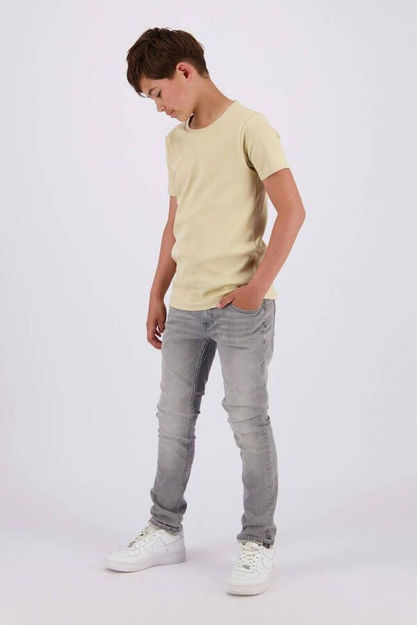 Raizzed T-shirt Bannu wit Beige Jongens Katoen Ronde hals Effen 176 - Foto 3