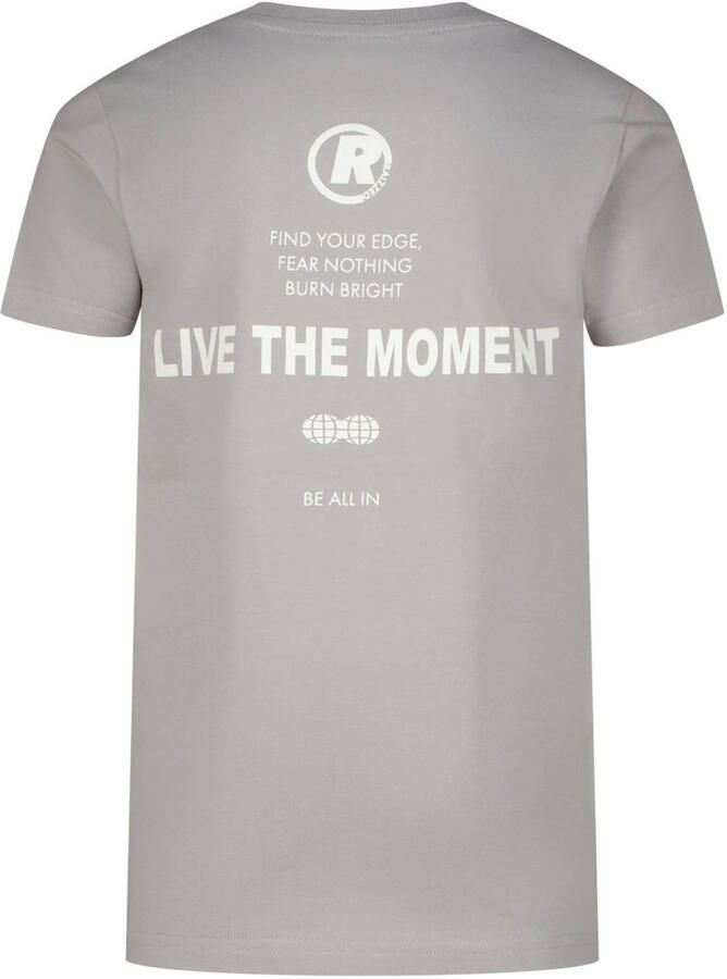 Raizzed T-shirt met backprint grijs - Foto 2