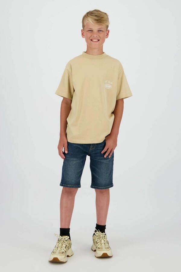 Raizzed regular waist short dark blue denim