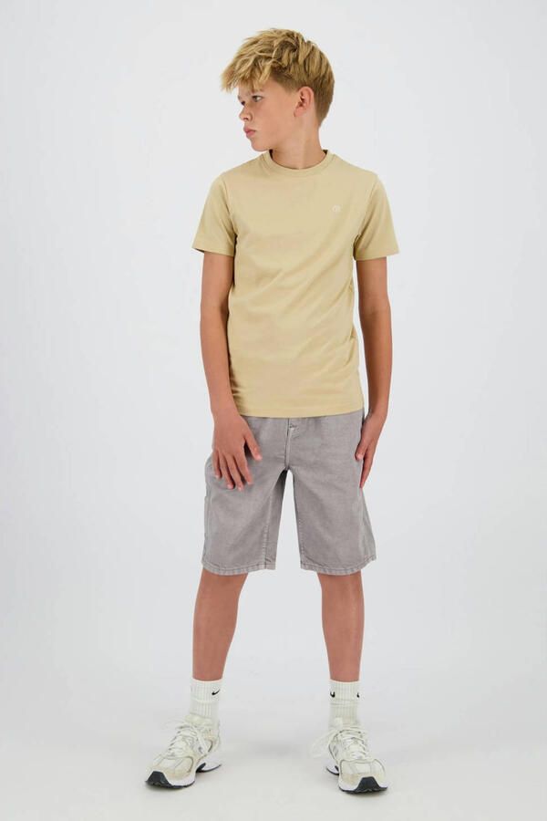 Raizzed T-shirt met backprint zand
