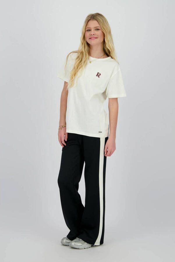 Raizzed T-shirt wit Meisjes Katoen Ronde hals Backprint
