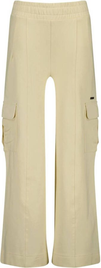 Raizzed wide leg cargobroek Lies beige Meisjes Stretchkatoen Effen 140