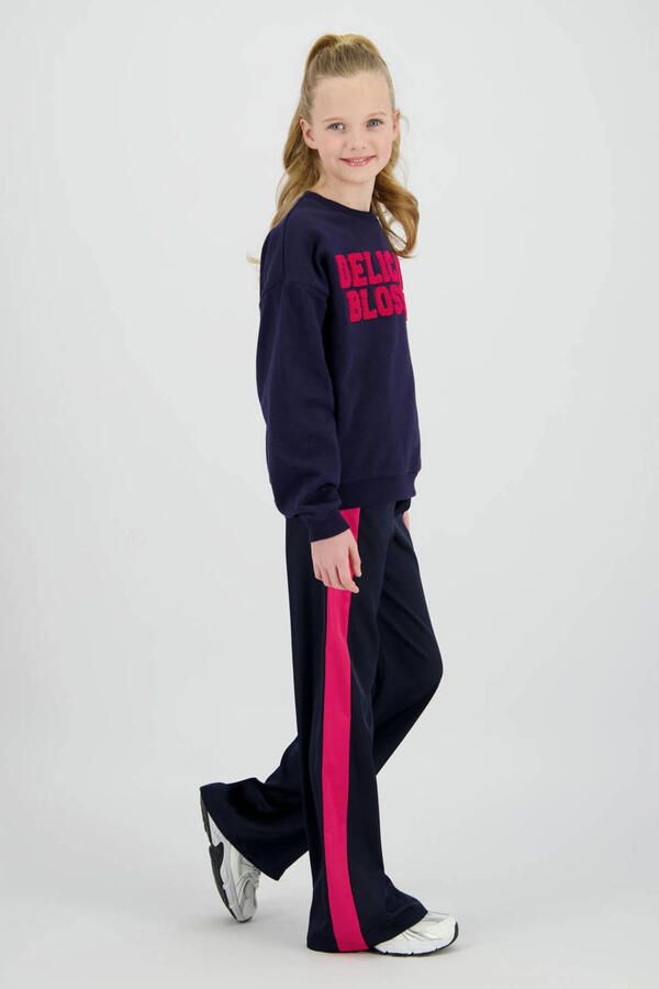Raizzed wide leg casual broek donkerblauw - Foto 2