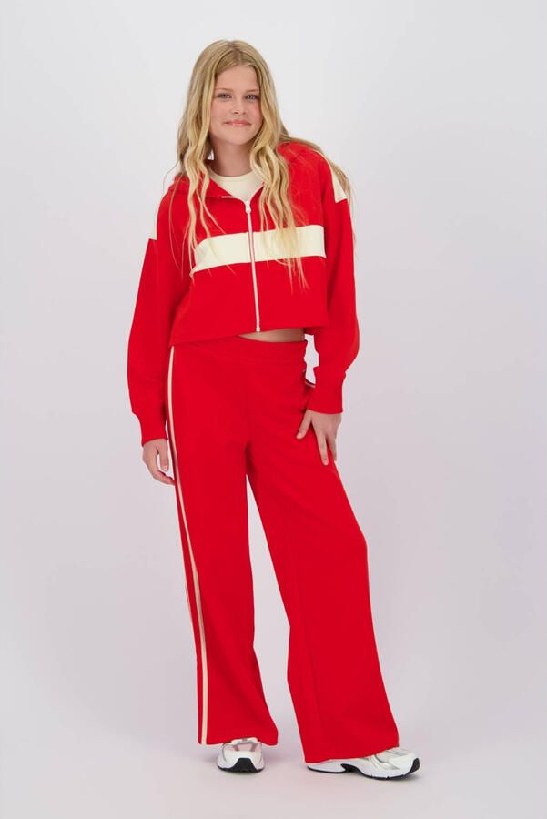 Raizzed wide leg casual broek rood - Foto 2