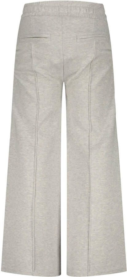 Raizzed wide leg joggingbroek grijs melange - Foto 2