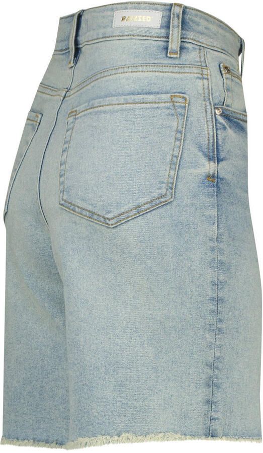 Raizzed wide leg regular waist short light blue denim - Foto 3