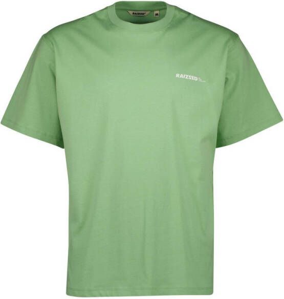 Raizzed regular fit T-shirt met backprint retro green