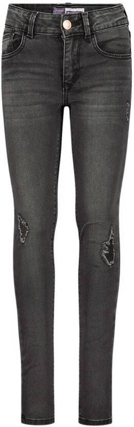 Raizzed skinny jeans black stone Zwart Meisjes Katoen 128
