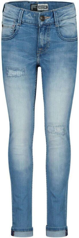 Raizzed skinny jeans blauw Jongens Stretchdenim Effen 140