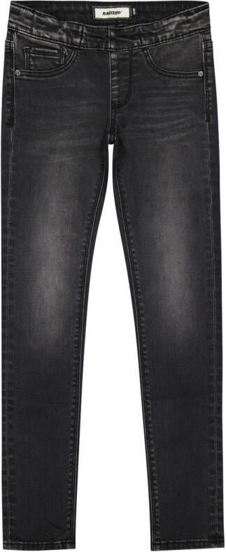 Raizzed skinny jeans zwart Meisjes Stretchdenim Effen 134