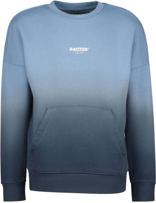 Raizzed sweater Veyron met tekst blauw Tekst 104