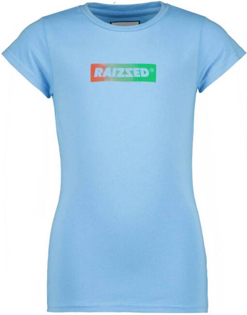Raizzed T-shirt Denpasar met logo lichtblauw