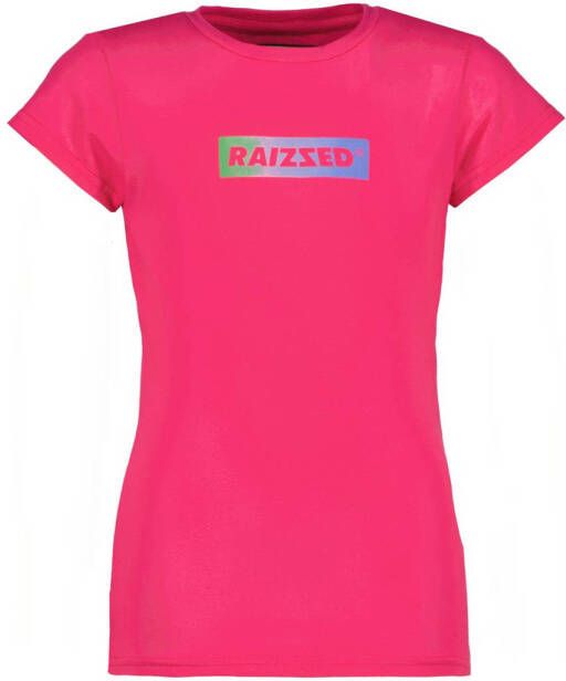 Raizzed T-shirt Denpasar roze Meisjes Katoen Ronde hals Effen 164