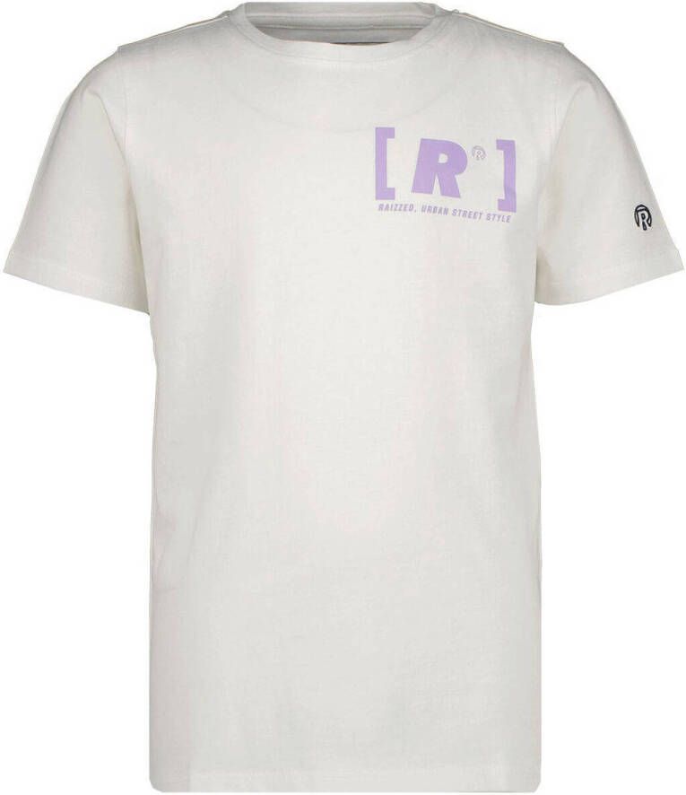 Raizzed T-shirt Heffi met backprint wit