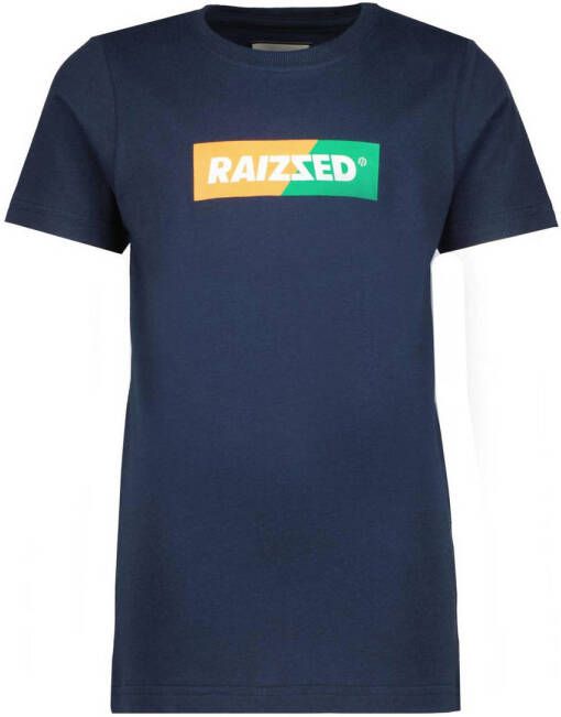 Raizzed T-shirt Jessey met logo donkerblauw
