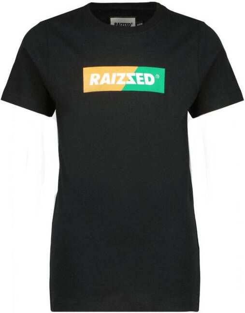 Raizzed T-shirt Jessey zwart Jongens Katoen Ronde hals Effen 116