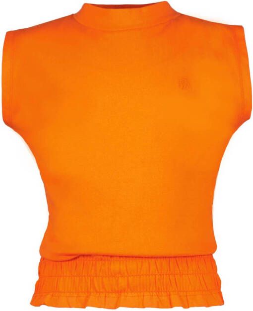 Raizzed T-shirt Lieke oranje Meisjes Katoen Opstaande kraag Effen 152
