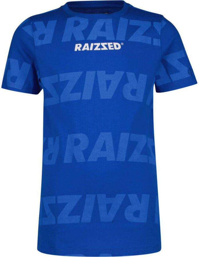 Raizzed T-shirt met logo kobaltblauw