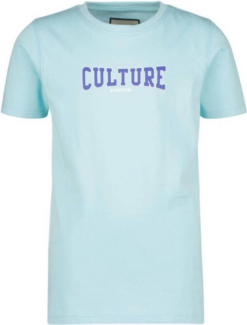 Raizzed T-shirt met logo lichtblauw