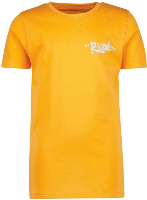 Raizzed T-shirt R123KBN30006 met logo mosterdgeel