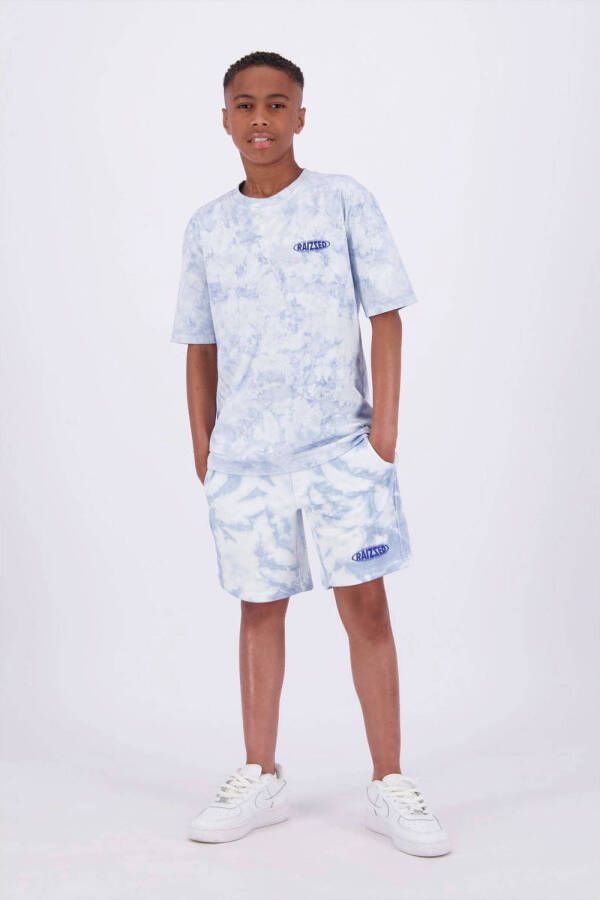 Raizzed tie-dye T-shirt Shafter lichtblauw