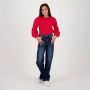 Raizzed trui Feyza rood Meisjes Viscose Ronde hals Effen 104 - Thumbnail 1
