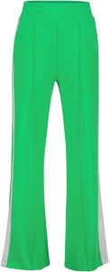 Raizzed wide leg broek R123KGN40006 met zijstreep groen