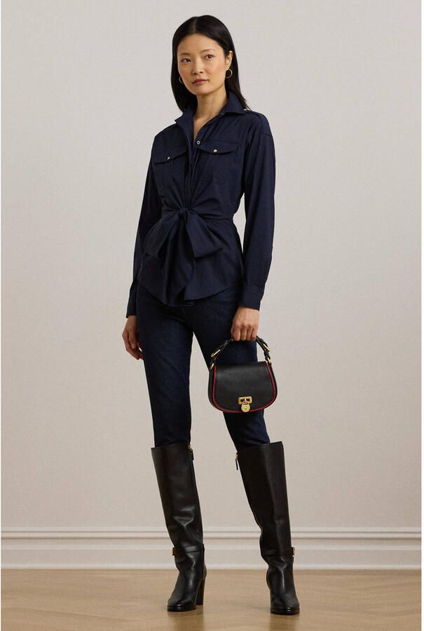 Lauren Ralph Lauren Overhemdblouse met blinde knoopsluiting model 'GIONINA' - Foto 3