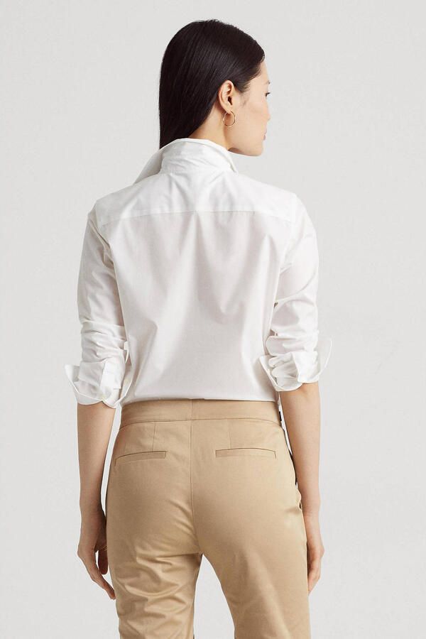 Lauren Ralph Lauren Overhemdblouse van een mix van katoen en elastaan model 'JAMELKO' - Foto 2