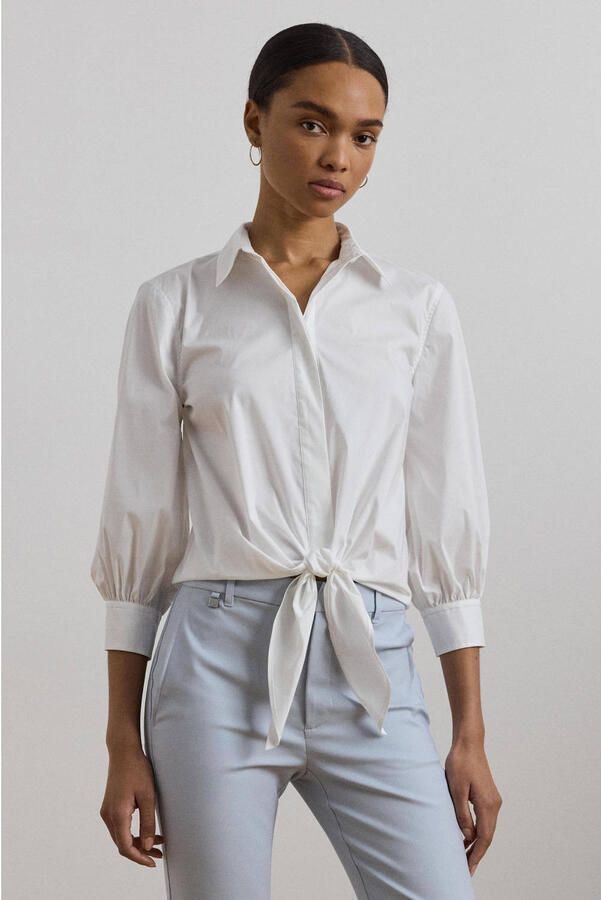 Lauren Ralph Lauren Regular fit overhemdblouse met knoopdetail model 'MOCHELL' - Foto 2