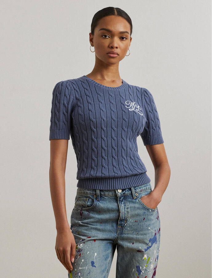 Lauren Ralph Lauren Gebreide pullover met labelstitching model 'TARJYLL' - Foto 3