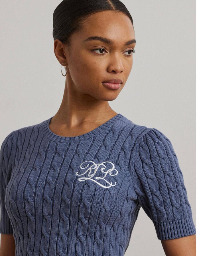 Lauren Ralph Lauren Gebreide pullover met labelstitching model 'TARJYLL'