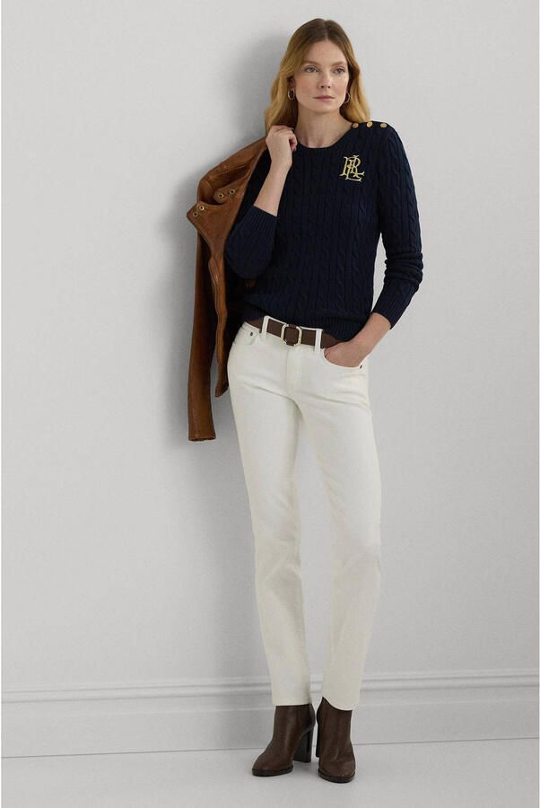 Lauren Ralph Lauren Gebreide pullover met labelstitching model 'MONTIVA' - Foto 2