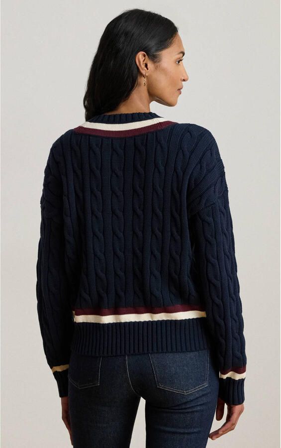 Lauren Ralph Lauren Regular fit gebreide pullover van puur katoen - Foto 2
