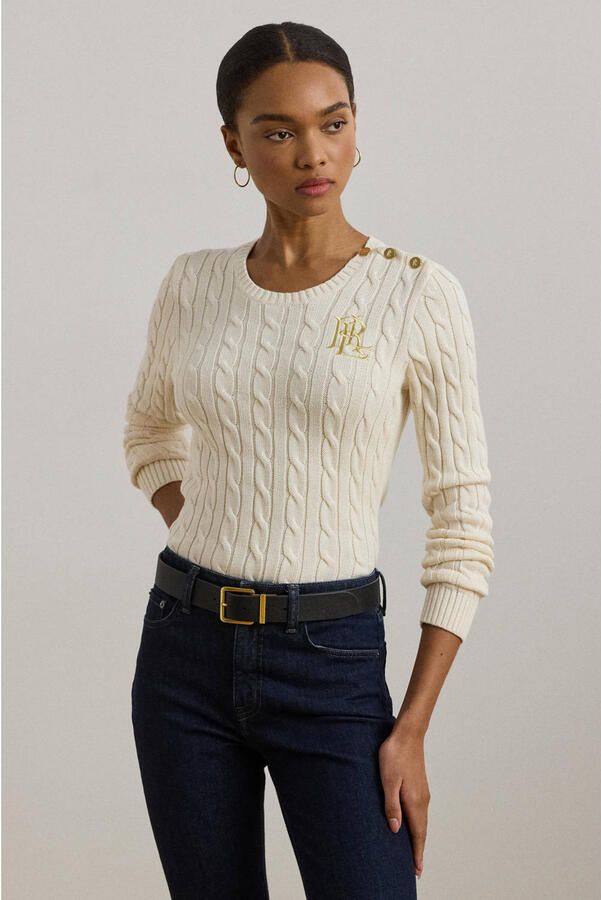 Lauren Ralph Lauren Gebreide pullover met labelstitching model 'MONTIVA' - Foto 2