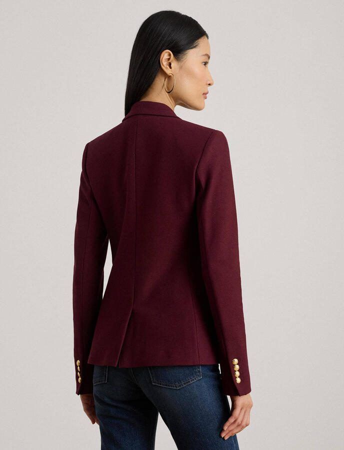 Lauren Ralph Lauren getailleerde blazer donkerrood - Foto 2