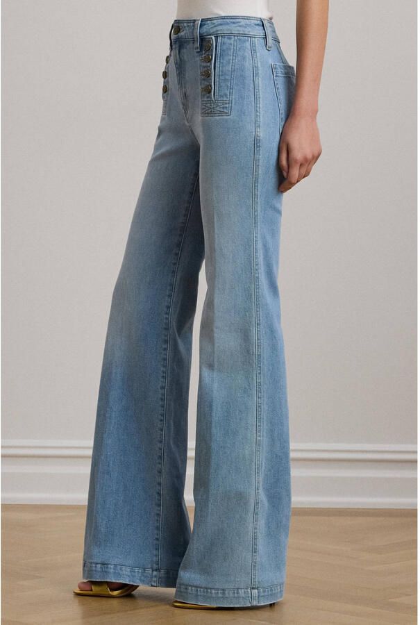 Lauren Ralph Lauren high waist flared jeans light blue denim