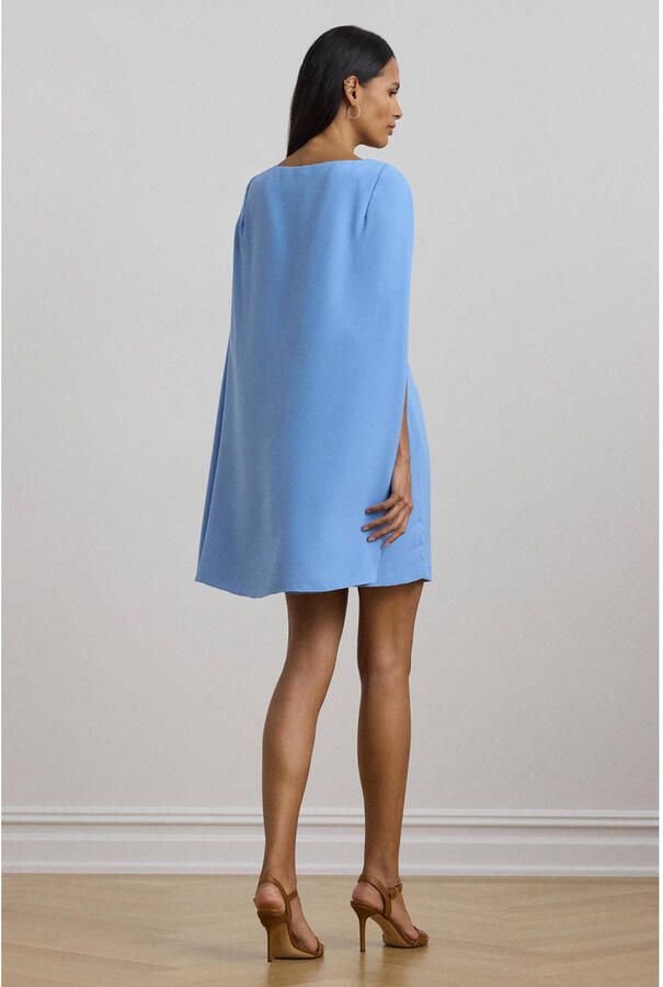 Lauren Ralph Lauren korte jurk lichtblauw - Foto 2